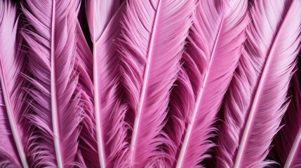 Fototapeta premium background with pink feathers. generative ai