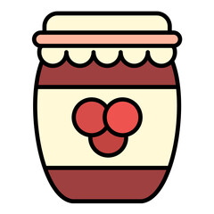 Jam Line Color Icon