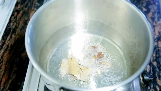 Cooking Fried Mutton in Nepali Indian Style