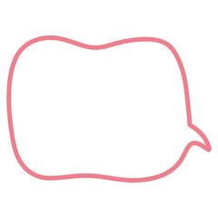 red speech bubble