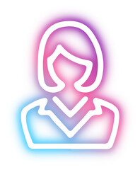 Set of business neon