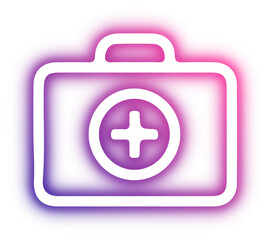 Set of business neon