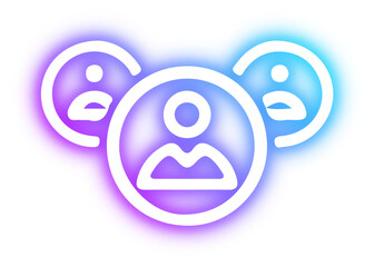 Set of business neon