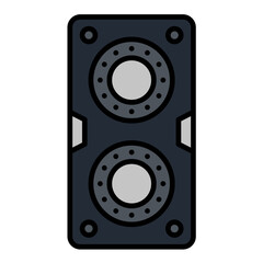 Speaker Line Color Icon