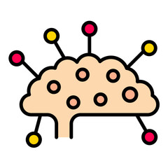 Mind Map Line Color Icon