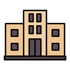 Real Estate Line Color Icon