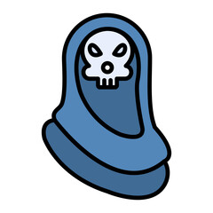 Grim Reaper Line Color Icon