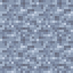 White noise, abstract seamless pattern texture pixel art background. Knitted design. Isolated vector 8-bit illustration.