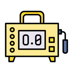 Geiger Counter Line Color Icon