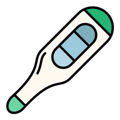 Thermometer Line Color Icon
