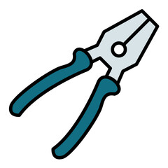 Pliers Line Color Icon