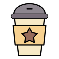 Best Coffee Line Color Icon