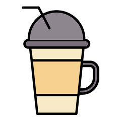 Frappuccino Line Color Icon