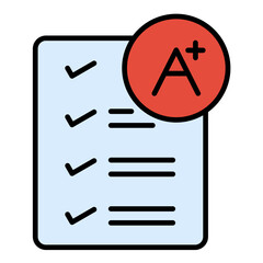 Grade Line Color Icon © SAMDesigning