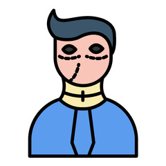 Facial Plastic Surgery Line Color Icon