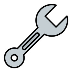 Spanner Line Color Icon