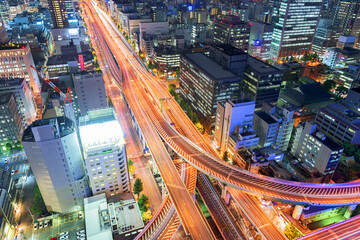 Osaka, Japan Cityscape at Twilight