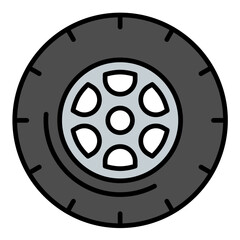 Tire Line Color Icon