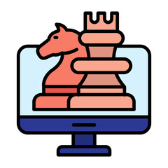 Marketing Strategy Line Color Icon