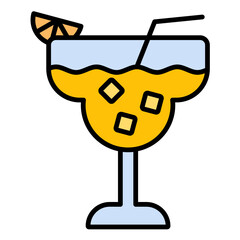 Daiquiri Line Color Icon