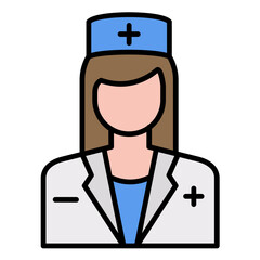 Nurse Line Color Icon