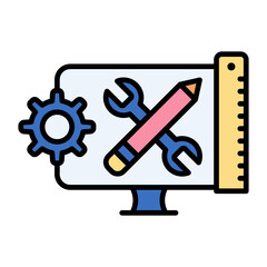 Toolkit Line Color Icon