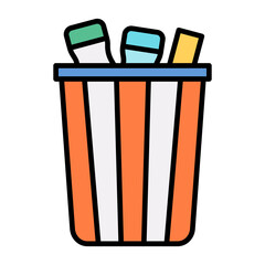 Garbage Line Color Icon
