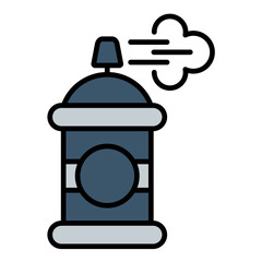 Aerosol Line Color Icon