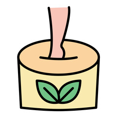 Foot Spa Line Color Icon