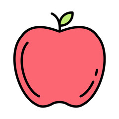 Apple Line Color Icon
