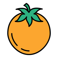Persimmon Line Color Icon