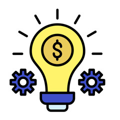Business Idea Line Color Icon