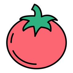 Tomate Line Color Icon