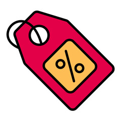 Discount Offer Line Color Icon