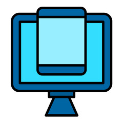 Responsive Design Line Color Icon