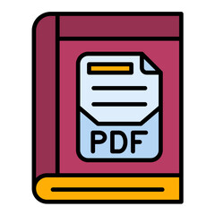 PDF Line Color Icon