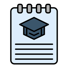 Notes Line Color Icon