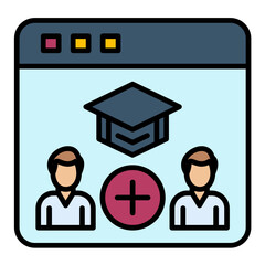 Join Class Line Color Icon