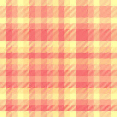 Tartan plaid textile of seamless background texture with a vector fabric check pattern.