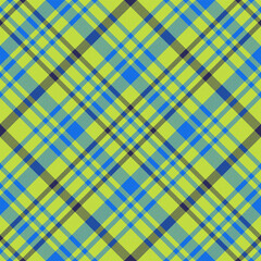 Plaid check tartan of fabric seamless texture with a vector pattern textile background.