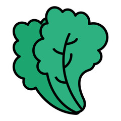 Lettuce Line Color Icon