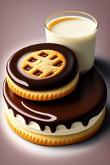 Ai Photography of Chocolate Cake 