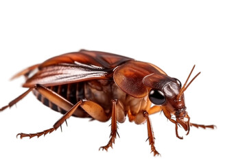 Isolated Cockroach Transparent Background. Generative AI