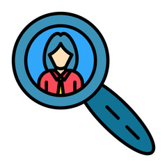 Candidate Search Line Color Icon