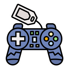 Gamepad Sale Line Color Icon