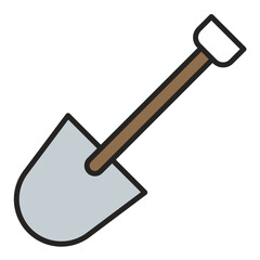 Shovel Line Color Icon