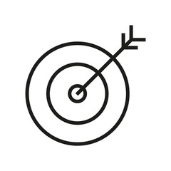 Simple design business icon, Black thin line.