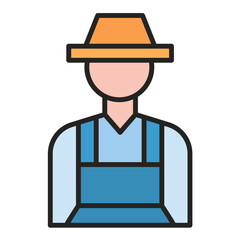Farmer Line Color Icon