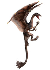 Obraz premium 3D Rendering Fairy Tale Dragon on White