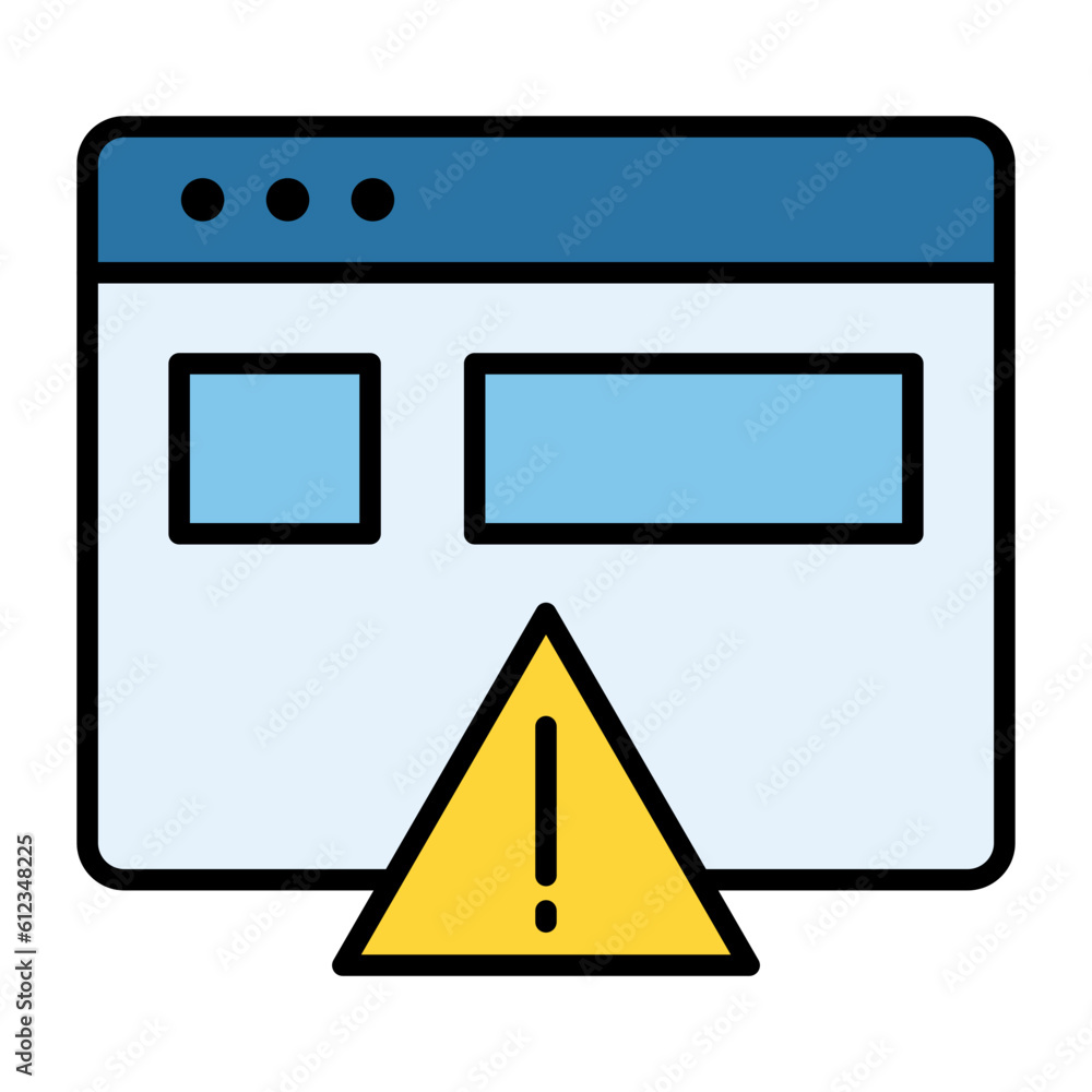Poster website error line color icon